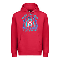 Cardinal no excuse child abuse prevention awareness leopard rainbow t shirt Premium Hoodie - linhVisuals