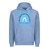 Colony Blue no excuse child abuse prevention awareness leopard rainbow t shirt Premium Hoodie - linhVisuals