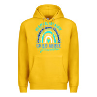 Lemon no excuse child abuse prevention awareness leopard rainbow t shirt Premium Hoodie - linhVisuals