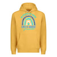 Mustard no excuse child abuse prevention awareness leopard rainbow t shirt Premium Hoodie - linhVisuals