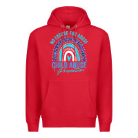 Red no excuse child abuse prevention awareness leopard rainbow t shirt Premium Hoodie - linhVisuals