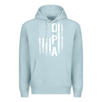 Blue Mist opa gift america flag gift for men father's day pullover hoodie Premium Hoodie - linhVisuals