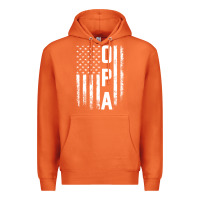 Carrot opa gift america flag gift for men father's day pullover hoodie Premium Hoodie - linhVisuals