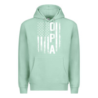 Seafoam opa gift america flag gift for men father's day pullover hoodie Premium Hoodie - linhVisuals