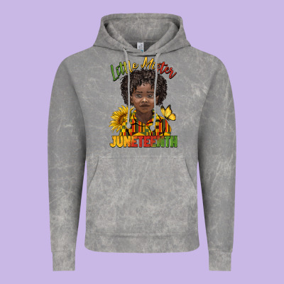 Little Mister Juneteenth Black Boy Vintage Hoodie Designed By Barkaloodesign