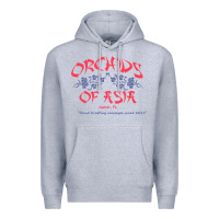Heather Grey orchids of asia kraft massage football t shirt Premium Hoodie - linhVisuals