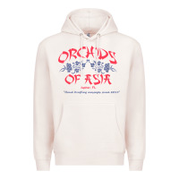Pale Pink orchids of asia kraft massage football t shirt Premium Hoodie - linhVisuals