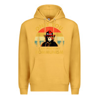 Mustard vintage only you can prevent communism funny bear camping t shirt Premium Hoodie - linhVisuals