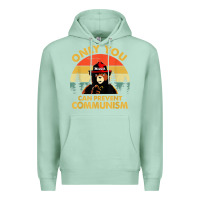 Seafoam vintage only you can prevent communism funny bear camping t shirt Premium Hoodie - linhVisuals