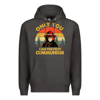 Smoke vintage only you can prevent communism funny bear camping t shirt Premium Hoodie - linhVisuals