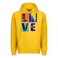 Lemon vintage retro i love bosnia flag for bosnian pride gift t shirt Premium Hoodie - linhVisuals