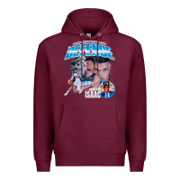 Burgundy Jonathan Isaac Vintage Premium Hoodie - linhVisuals