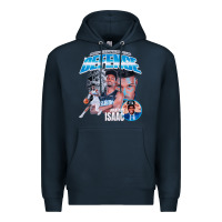 Navy Jonathan Isaac Vintage Premium Hoodie - linhVisuals