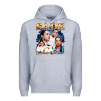 Heather Grey Sade Love Deluxe Rare Premium Hoodie - linhVisuals