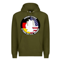 Army Green proudly served bitburg air base germany military veteran t shirt Premium Hoodie - linhVisuals