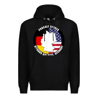 Black proudly served bitburg air base germany military veteran t shirt Premium Hoodie - linhVisuals