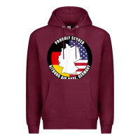Burgundy proudly served bitburg air base germany military veteran t shirt Premium Hoodie - linhVisuals