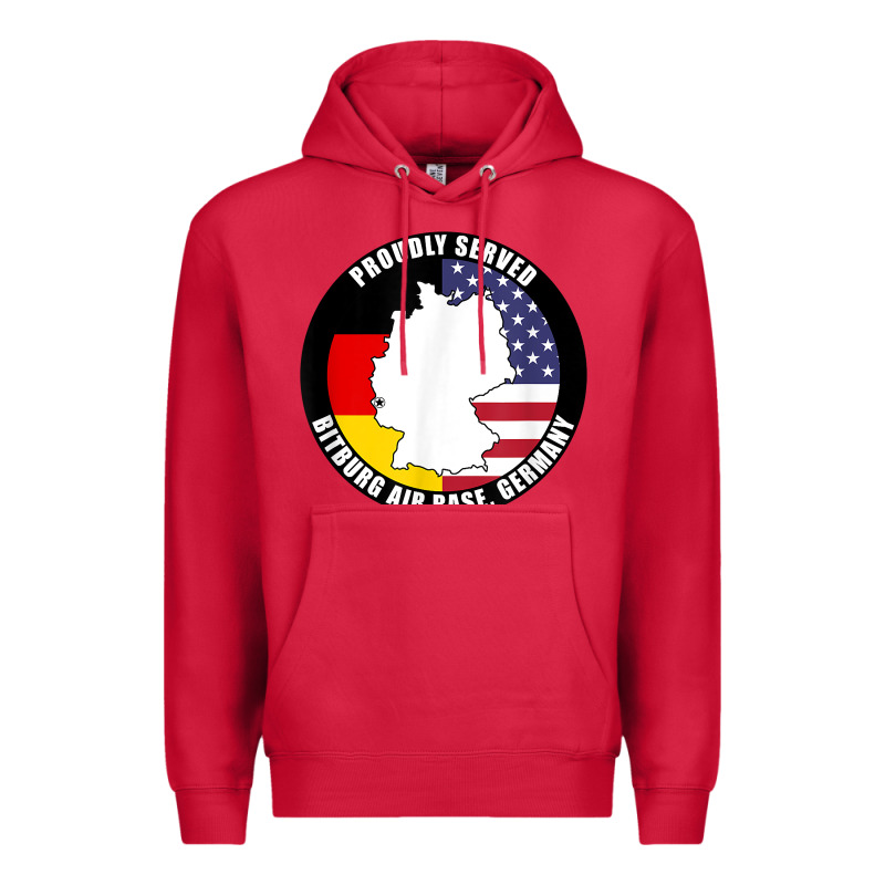 Proudly Served Bitburg Air Base Germany Military Veteran T Shirt Premium Hoodie by linhVisuals | Teevron