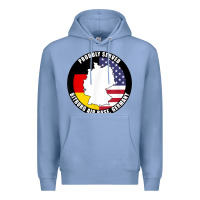 Colony Blue proudly served bitburg air base germany military veteran t shirt Premium Hoodie - linhVisuals