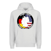Dove Grey proudly served bitburg air base germany military veteran t shirt Premium Hoodie - linhVisuals