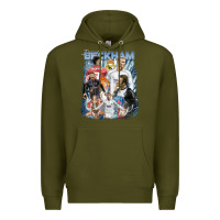 Army Green David Beckham Vintage Premium Hoodie - linhVisuals