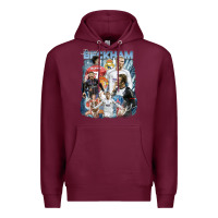 Burgundy David Beckham Vintage Premium Hoodie - linhVisuals