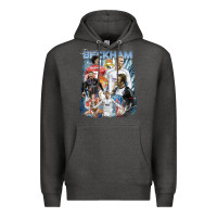 Charcoal Heather David Beckham Vintage Premium Hoodie - linhVisuals