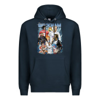 Navy David Beckham Vintage Premium Hoodie - linhVisuals