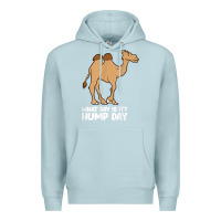 Blue Mist what day is it hump day funny camels hump day t shirt Premium Hoodie - linhVisuals