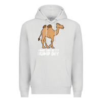 Dove Grey what day is it hump day funny camels hump day t shirt Premium Hoodie - linhVisuals