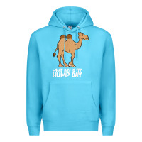 Ocean Blue what day is it hump day funny camels hump day t shirt Premium Hoodie - linhVisuals