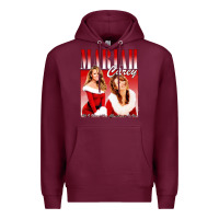 Burgundy Mariah Carey Vintage Premium Hoodie - linhVisuals