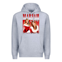 Heather Grey Mariah Carey Vintage Premium Hoodie - linhVisuals