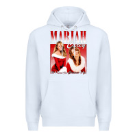 White Mariah Carey Vintage Premium Hoodie - linhVisuals