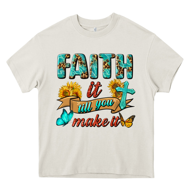 Faith It Till You Make It Heavy Core Tee by BundleAndBundleShop | Teevron