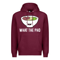 Burgundy what the pho vietnamese pho t shirt Premium Hoodie - linhVisuals