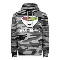 Slate Camo what the pho vietnamese pho t shirt Premium Hoodie - linhVisuals