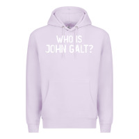 Lilac who is john galt libertarian and book quote t shirt Premium Hoodie - linhVisuals
