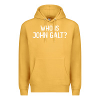 Mustard who is john galt libertarian and book quote t shirt Premium Hoodie - linhVisuals