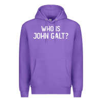 Purple who is john galt libertarian and book quote t shirt Premium Hoodie - linhVisuals
