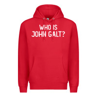Red who is john galt libertarian and book quote t shirt Premium Hoodie - linhVisuals