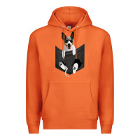 Carrot rat terrier dog in pocket, rattie puppy, ratting terrier t shirt Premium Hoodie - linhVisuals