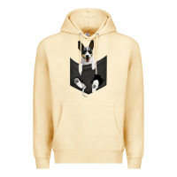Pina Colada rat terrier dog in pocket, rattie puppy, ratting terrier t shirt Premium Hoodie - linhVisuals