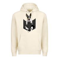 Tofu rat terrier dog in pocket, rattie puppy, ratting terrier t shirt Premium Hoodie - linhVisuals
