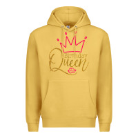 Antique Gold birthday queen shirt, womens birthday shirt, birthday t shirt Premium Hoodie - linhVisuals
