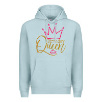 Blue Mist birthday queen shirt, womens birthday shirt, birthday t shirt Premium Hoodie - linhVisuals