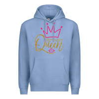 Colony Blue birthday queen shirt, womens birthday shirt, birthday t shirt Premium Hoodie - linhVisuals