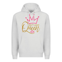 Dove Grey birthday queen shirt, womens birthday shirt, birthday t shirt Premium Hoodie - linhVisuals