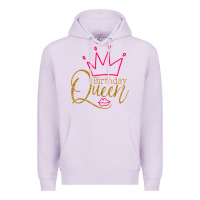 Lilac birthday queen shirt, womens birthday shirt, birthday t shirt Premium Hoodie - linhVisuals