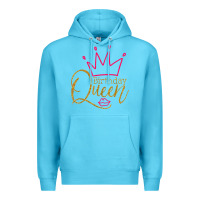 Ocean Blue birthday queen shirt, womens birthday shirt, birthday t shirt Premium Hoodie - linhVisuals